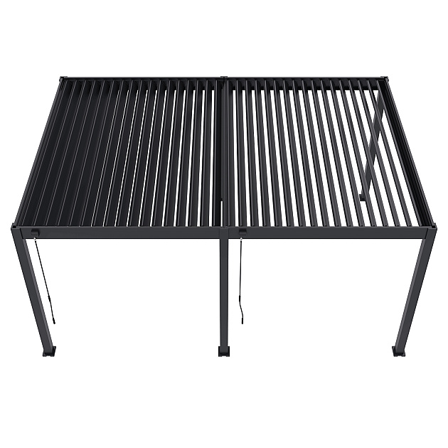 Orion Deluxe overkapping 300x600 cm Antraciet