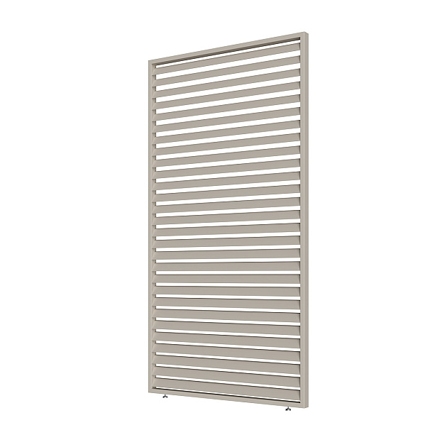 Orion shutterpaneel Vast - Horizontaal. Voor 300 cm zijkant. 93 cm Kiezelgrijs