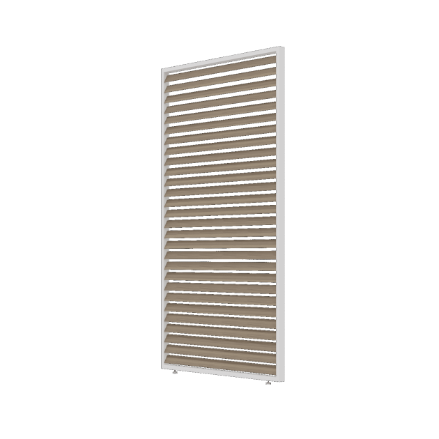 Orion shutterpaneel Vast - Horizontaal. Voor 300 cm zijkant. 93 cm Wit/Wood