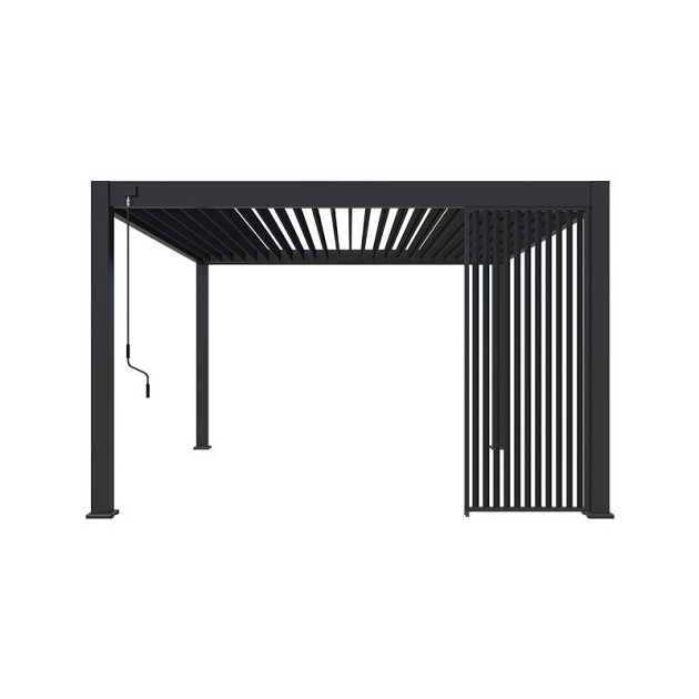 Orion shutterpaneel Vast - Verticaal. Voor 300 cm zijkant. 93 cm Antraciet