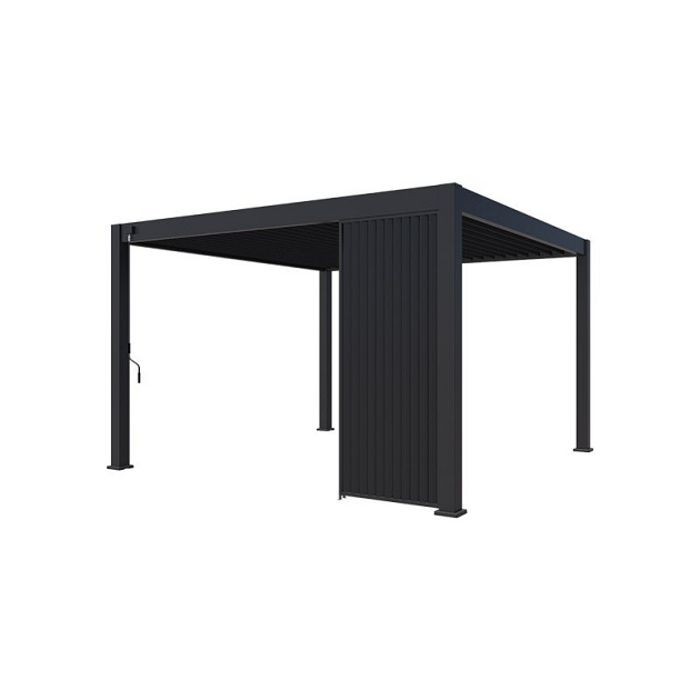 Orion shutterpaneel Vast - Verticaal. Voor 300 cm zijkant. 93 cm Antraciet