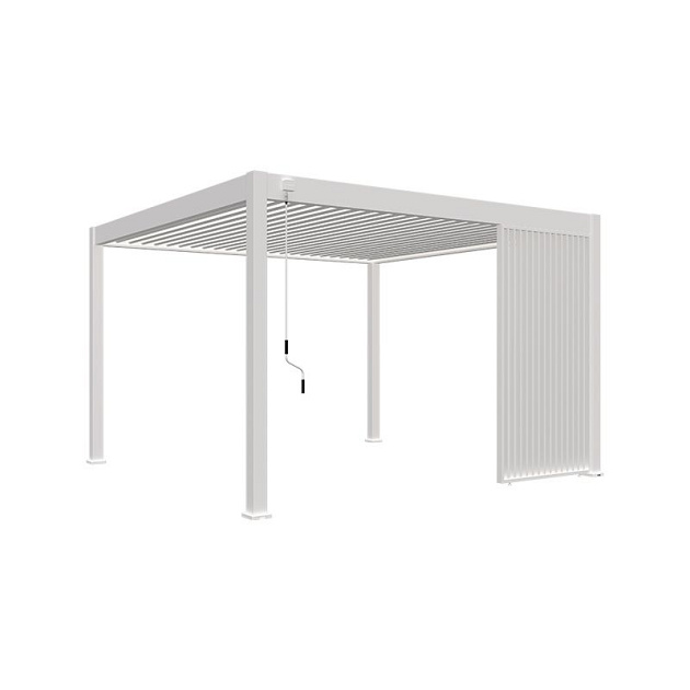 Orion shutterpaneel Vast - Verticaal. Voor 300 cm zijkant. 93 cm Kiezelgrijs