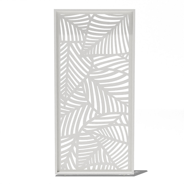 Orion shutterpaneel Vast Bladdesign. Voor 300 cm zijkant. 93 cm Wit