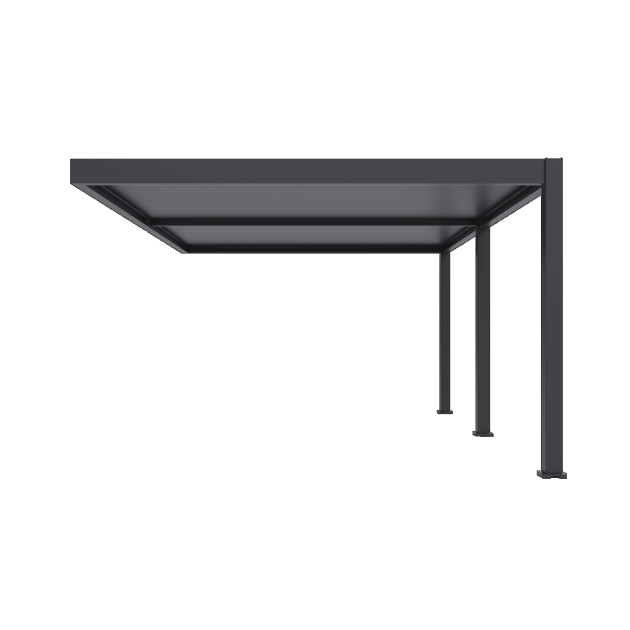 Orion Premium overkapping Muurbevestiging 400x600 cm Antraciet