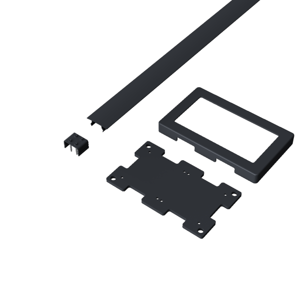 Orion verbindingsset  360 cm voor 3.6 meter zijkant. Wit