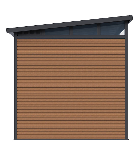 Orion Tuinhuis 218x218 cm Antraciet/Teak