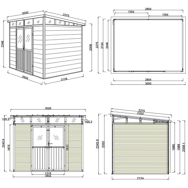 81559 orion tuinhuis 338x218 cm antraciet teak 543436