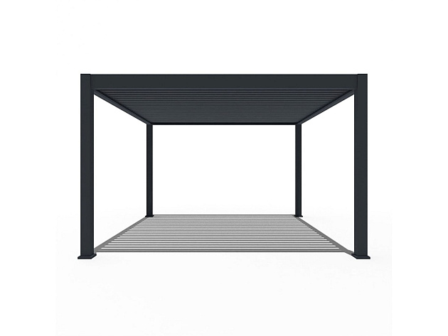 Orion Premium overkapping met elektrisch lamellendak en LED 300x400 cm Antraciet