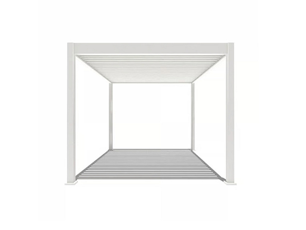 Orion Premium overkapping met elektrisch lamellendak en LED 300x400 cm Wit