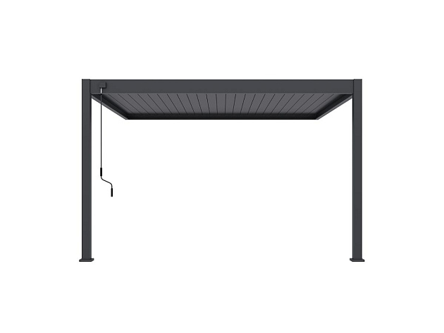 Orion Deluxe overkapping Muurbevestiging 360x400 cm Antraciet