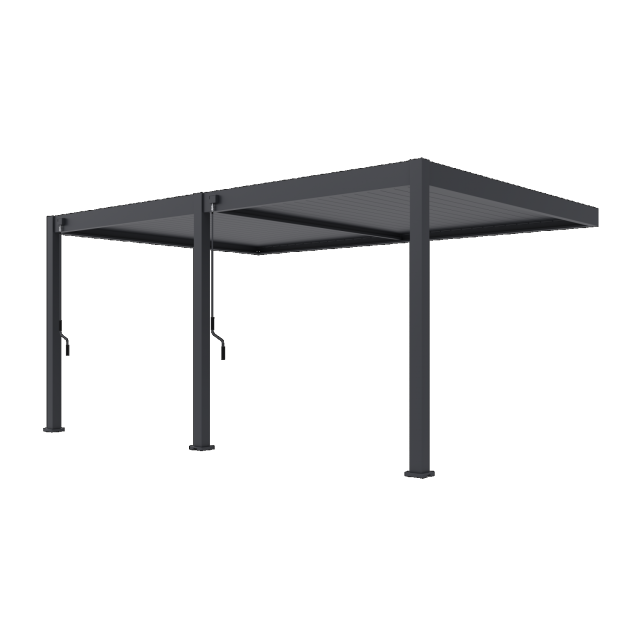 Orion Deluxe overkapping Muurbevestiging 360x530 cm Antraciet