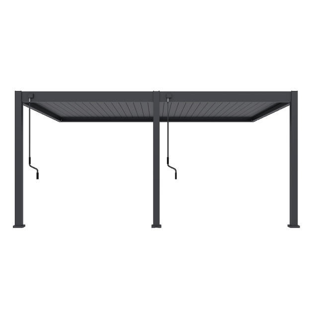 Orion Deluxe overkapping Muurbevestiging 360x530 cm Antraciet