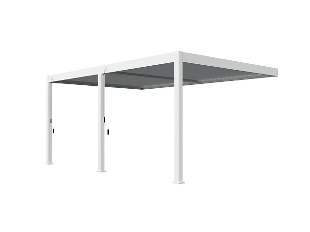 Orion Deluxe overkapping Muurbevestiging 360x530 cm Wit