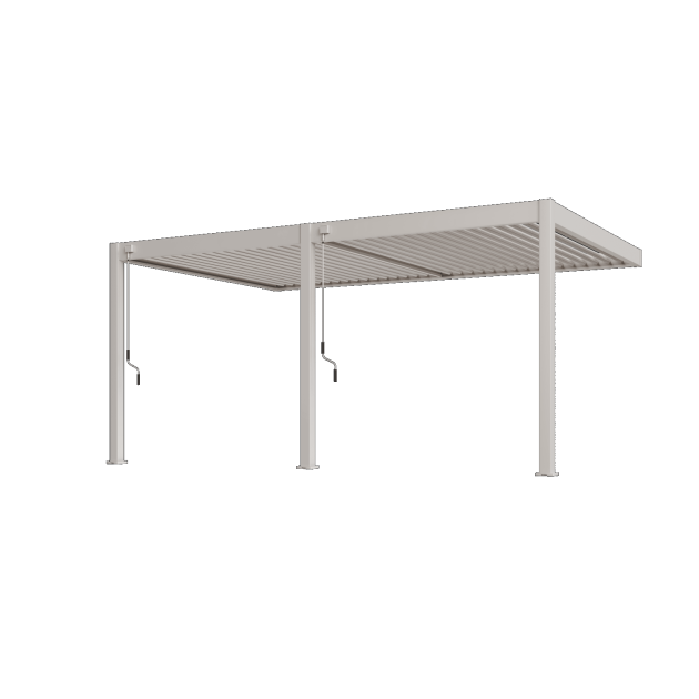 Orion Deluxe overkapping Muurbevestiging 360x530 cm Kiezelgrijs