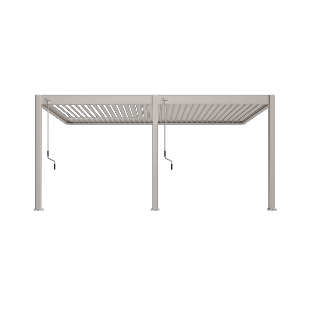 Orion Deluxe overkapping Muurbevestiging 360x530 cm Kiezelgrijs