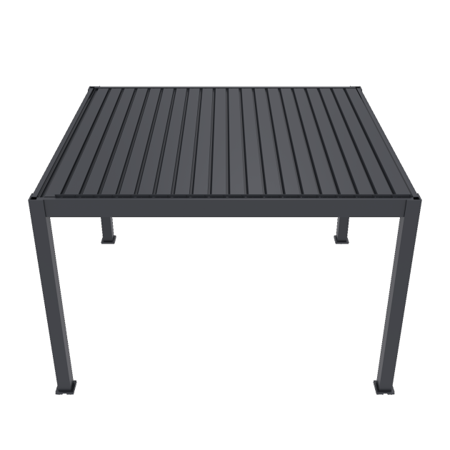 Orion Prestige overkapping met elektrisch lamellendak en LED 360x400 cm Antraciet