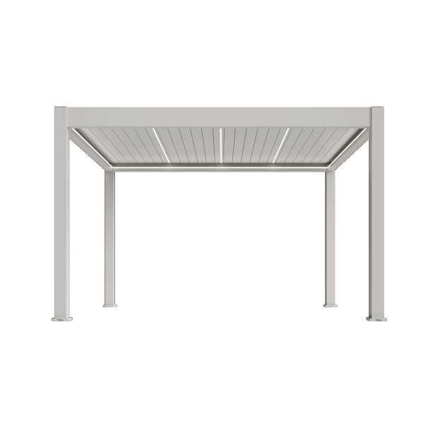 Orion Prestige overkapping met elektrisch lamellendak en LED 360x400 cm Wit