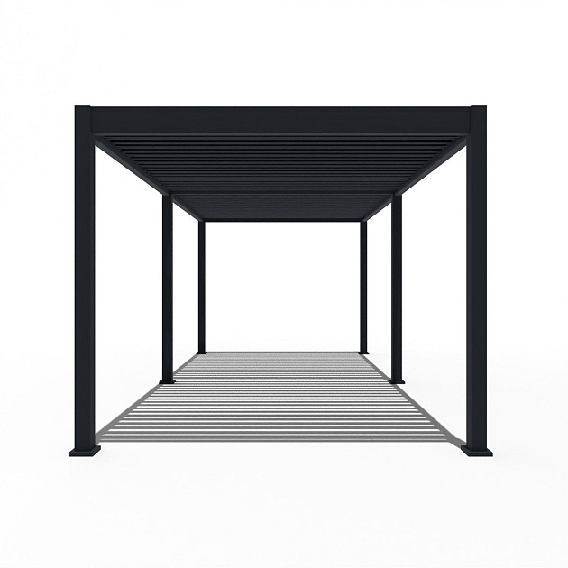 Orion Deluxe overkapping met elektrisch lamellendak en LED 360x720 cm Antraciet