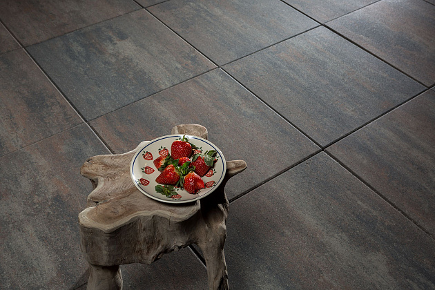 Patio Square 60x60x4 cm Tricolore