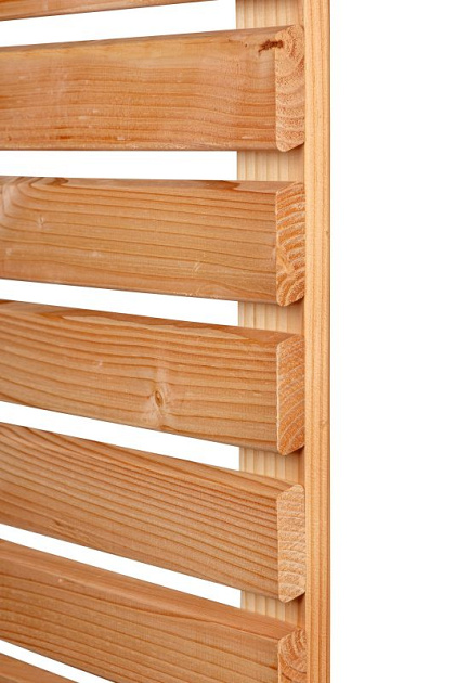 Rhombus scherm Kaprun geschaafd onbehandeld Douglashout 21-planks 180x180 cm