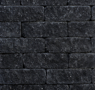 Restpartij Schagen: Splitrocks 11x13x32 cm Getrommeld Antraciet
