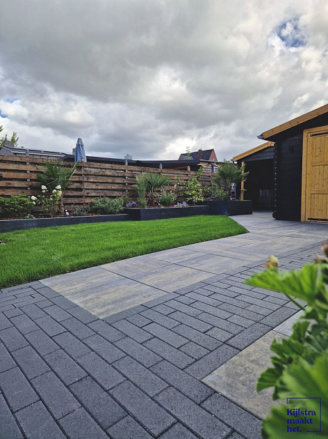 Longstone Opritsteen 10,5x31,5x7 cm Antraciet