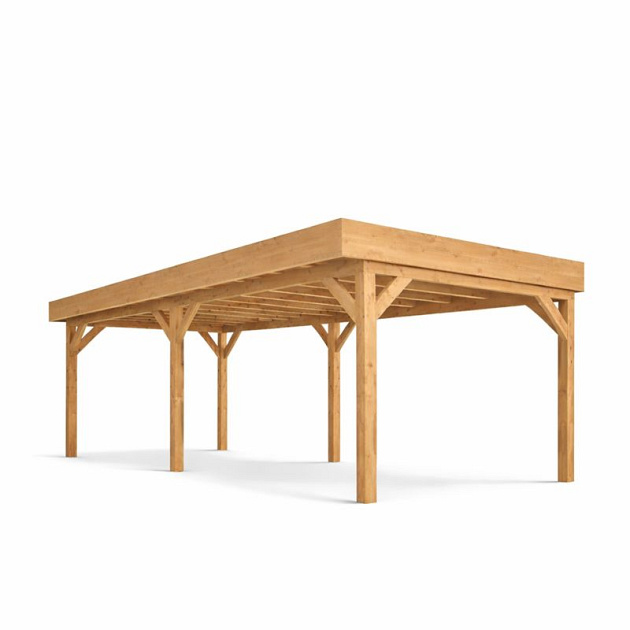 JWOODS Buitenverblijf 700x300 cm, Fijnbezaagd