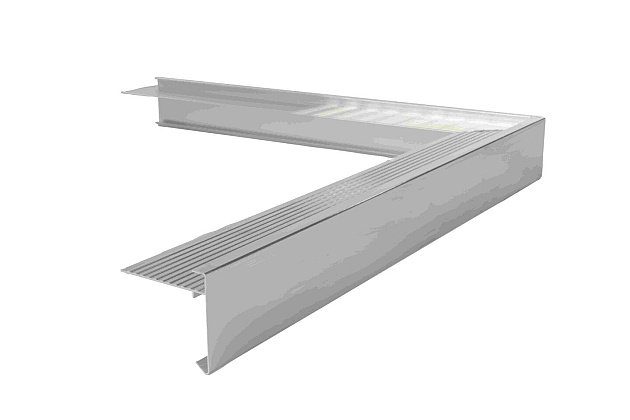 Daktrim Blank Aluminium 50/50x4,5/4,5 cm Buitenhoek