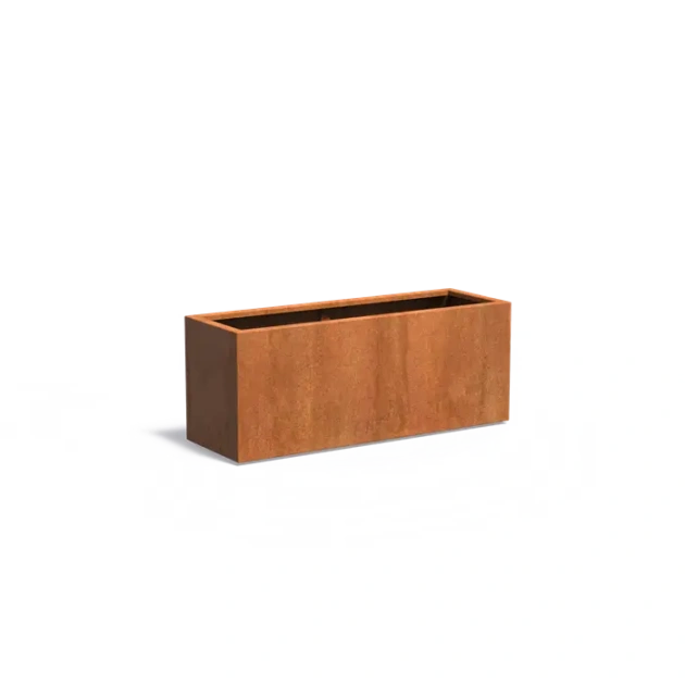 Plantenbak Carrez met bodem cortenstaal 150x50x60 cm