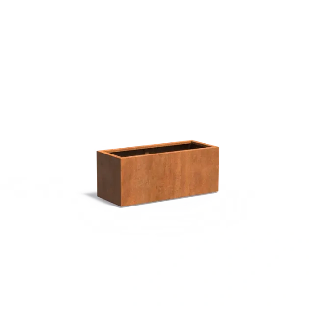 Plantenbak Carrez met bodem cortenstaal 120x50x50 cm