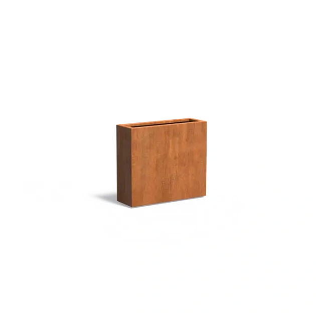 Plantenbak Carrez met bodem cortenstaal 90x30x80 cm