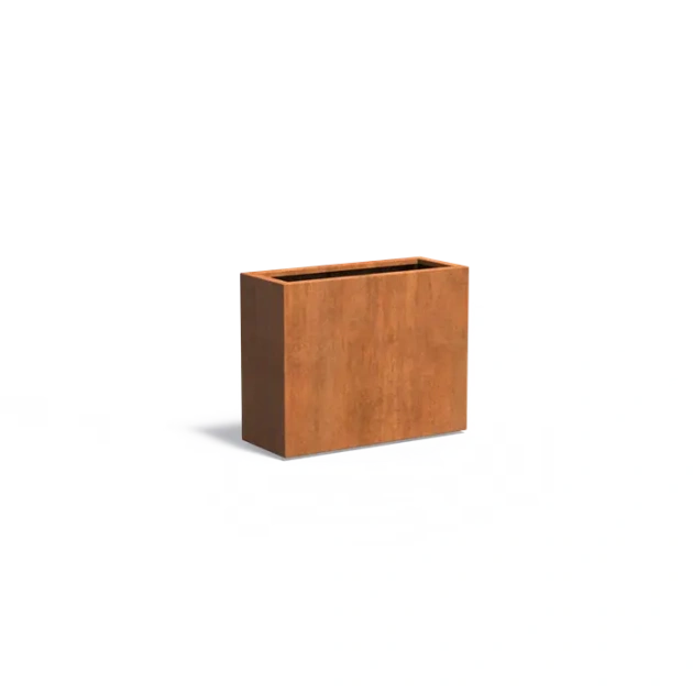 Plantenbak Carrez met bodem cortenstaal 100x40x80 cm