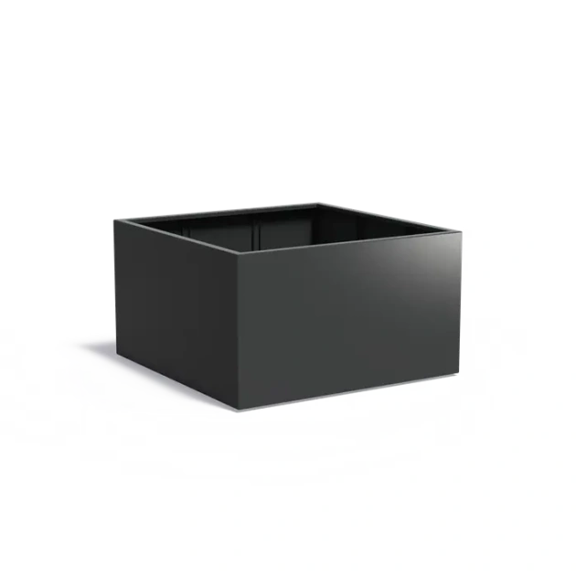 Plantenbak Carrez met bodem aluminium 140x140x80 cm