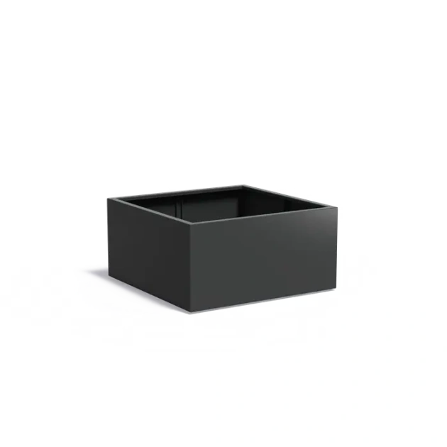 Plantenbak Carrez met bodem aluminium 120x120x60 cm