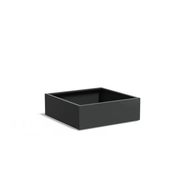 Plantenbak Carrez met bodem aluminium 120x120x40 cm