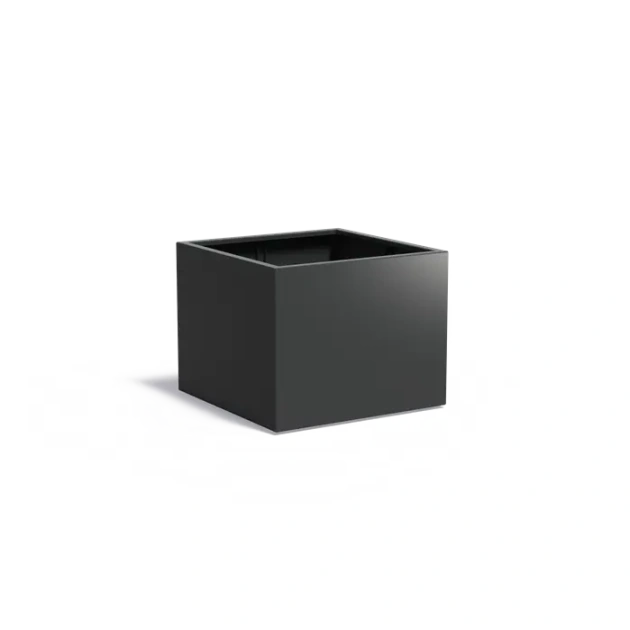 Plantenbak Carrez met bodem aluminium 100x100x80 cm