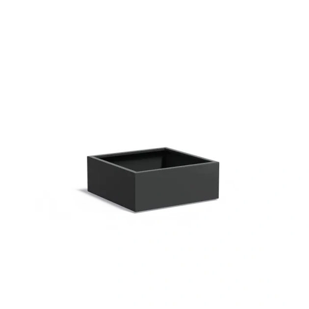 Plantenbak Carrez met bodem aluminium 100x100x40 cm