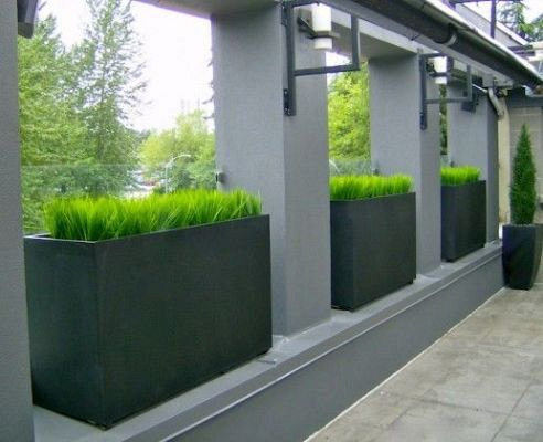 Plantenbak Carrez met bodem aluminium 250x40x80 cm