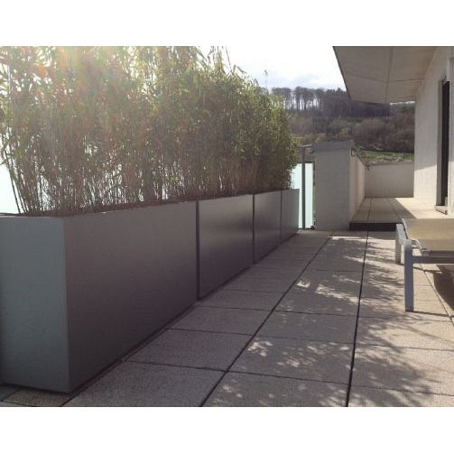 Plantenbak Carrez met bodem aluminium 100x40x80 cm
