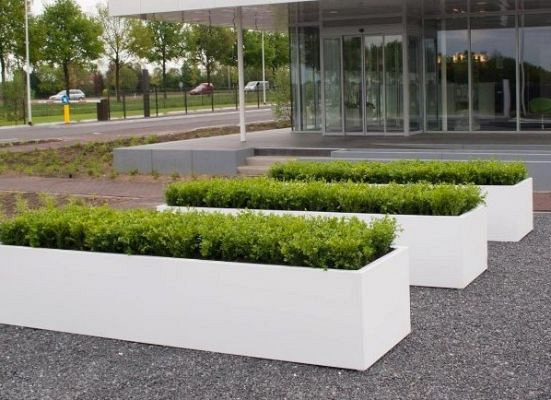 Plantenbak Carrez met bodem aluminium 150x40x40 cm