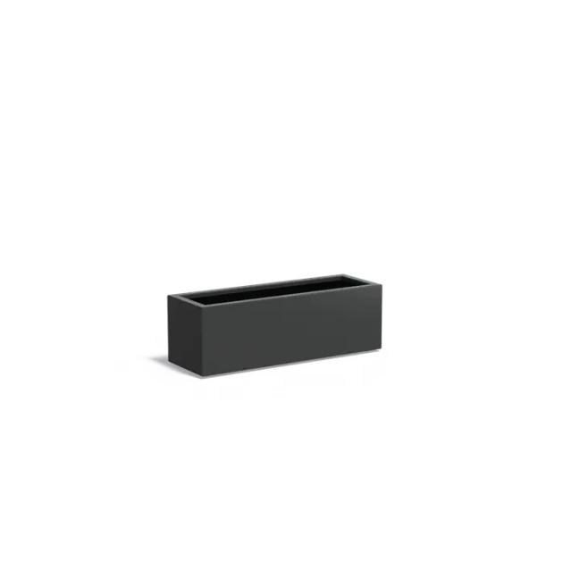 Plantenbak Carrez met bodem aluminium 120x40x40 cm