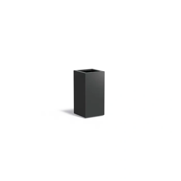 Plantenbak Carrez met bodem aluminium 40x40x80 cm