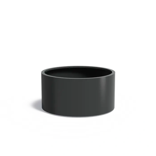 Plantenbak Circum met bodem aluminium Ø120x60 cm