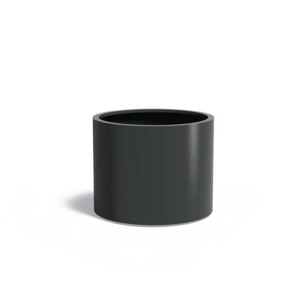 Plantenbak Circum met bodem aluminium Ø100x80 cm