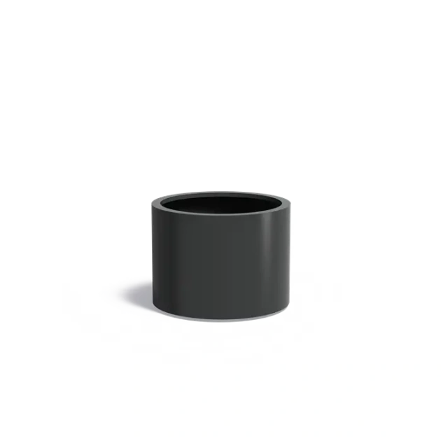 Plantenbak Circum met bodem aluminium Ø80x60 cm