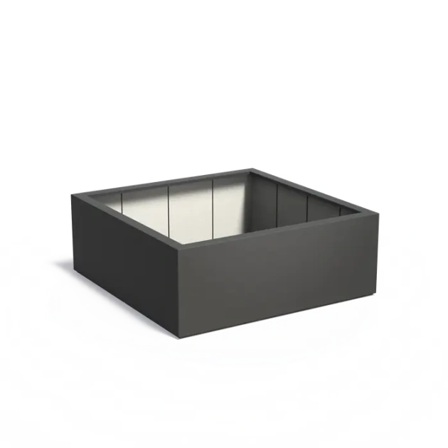 Plantenbak Carrez met bodem polyester 160x160x60 cm