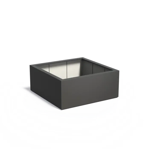 Plantenbak Carrez met bodem polyester 140x140x60 cm