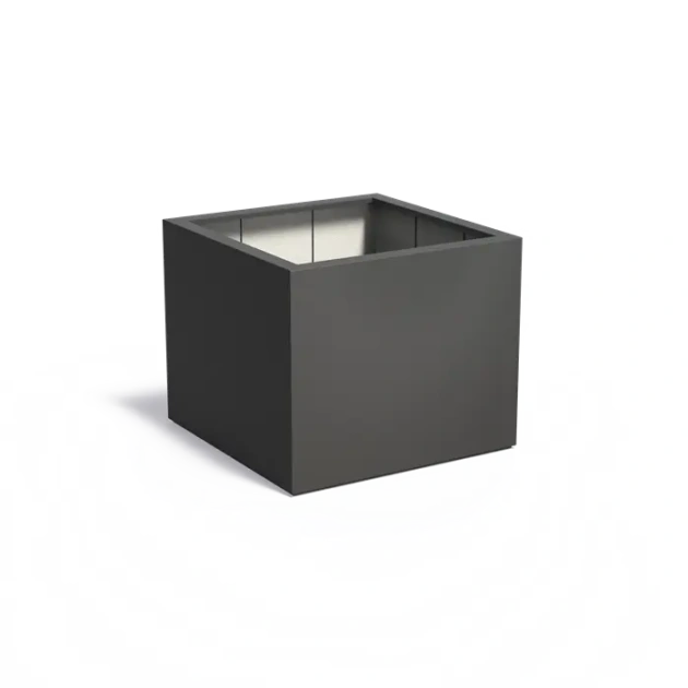 Plantenbak Carrez met bodem polyester 120x120x100 cm