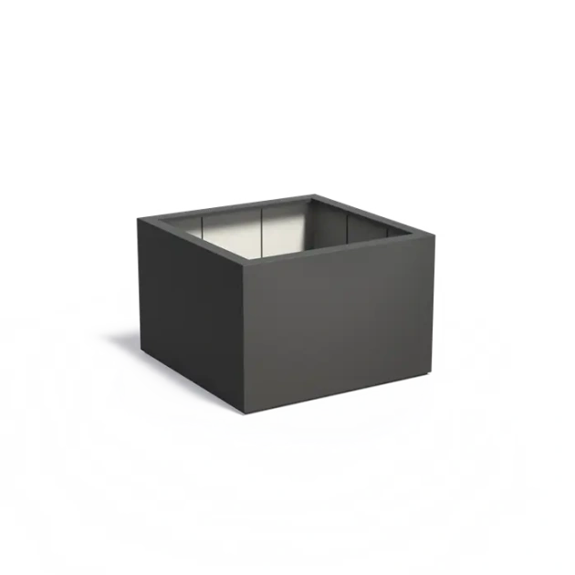 Plantenbak Carrez met bodem polyester 120x120x80 cm