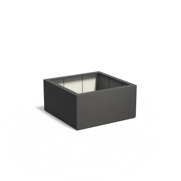 Plantenbak Carrez met bodem polyester 120x120x60 cm